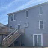 House exterior with new siding detail